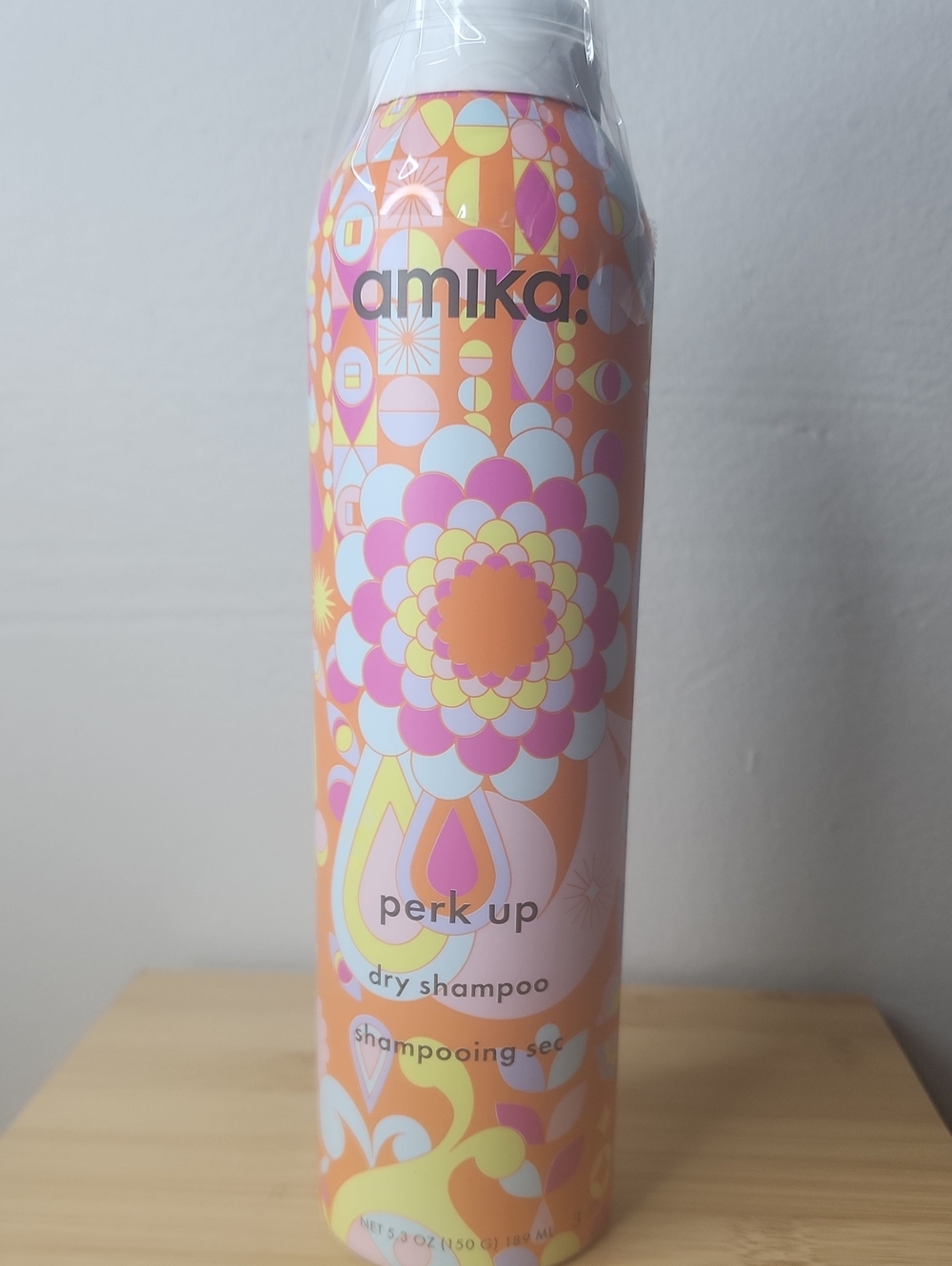 amika Perk Up Dry Shampoo – Pink, Orange & Yellow Decorative Can